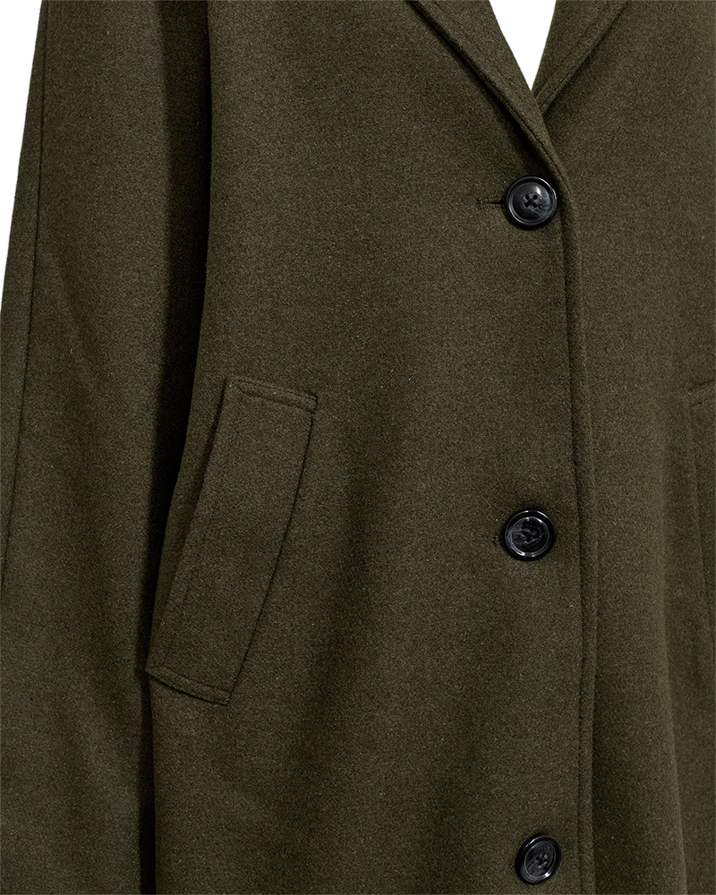 FQMELLON - LONG JACKET - GREEN