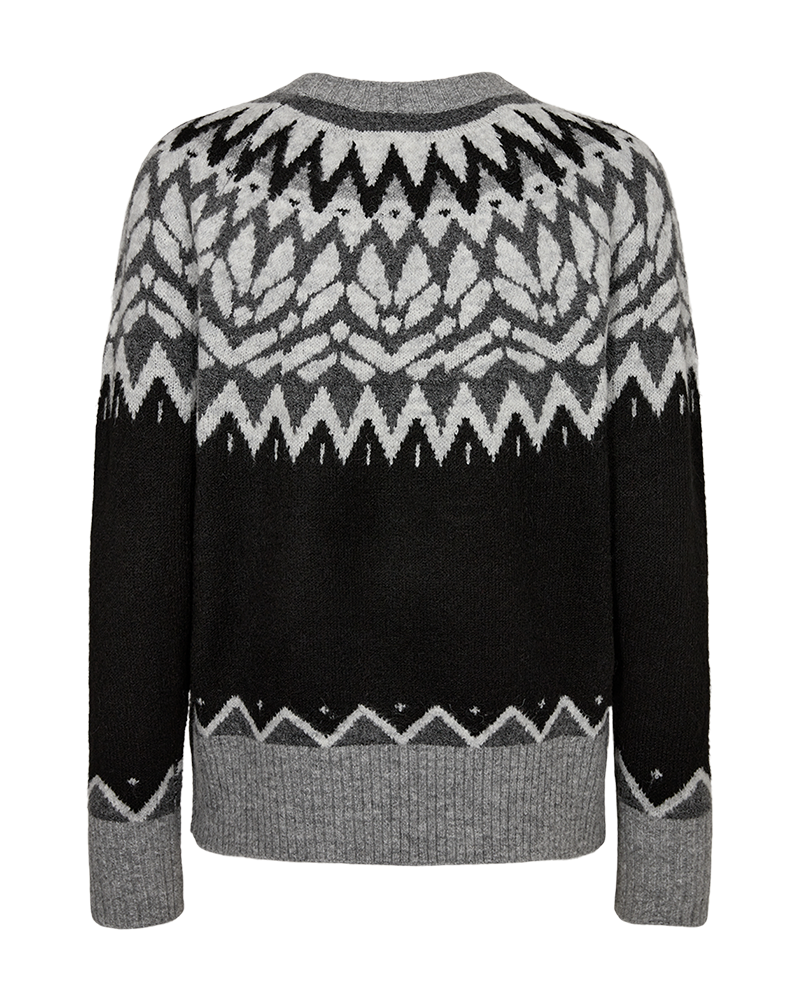 FQMERLA - PULLOVER - GREY AND BLACK