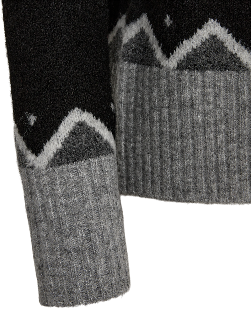 FQMERLA - PULLOVER - GREY AND BLACK