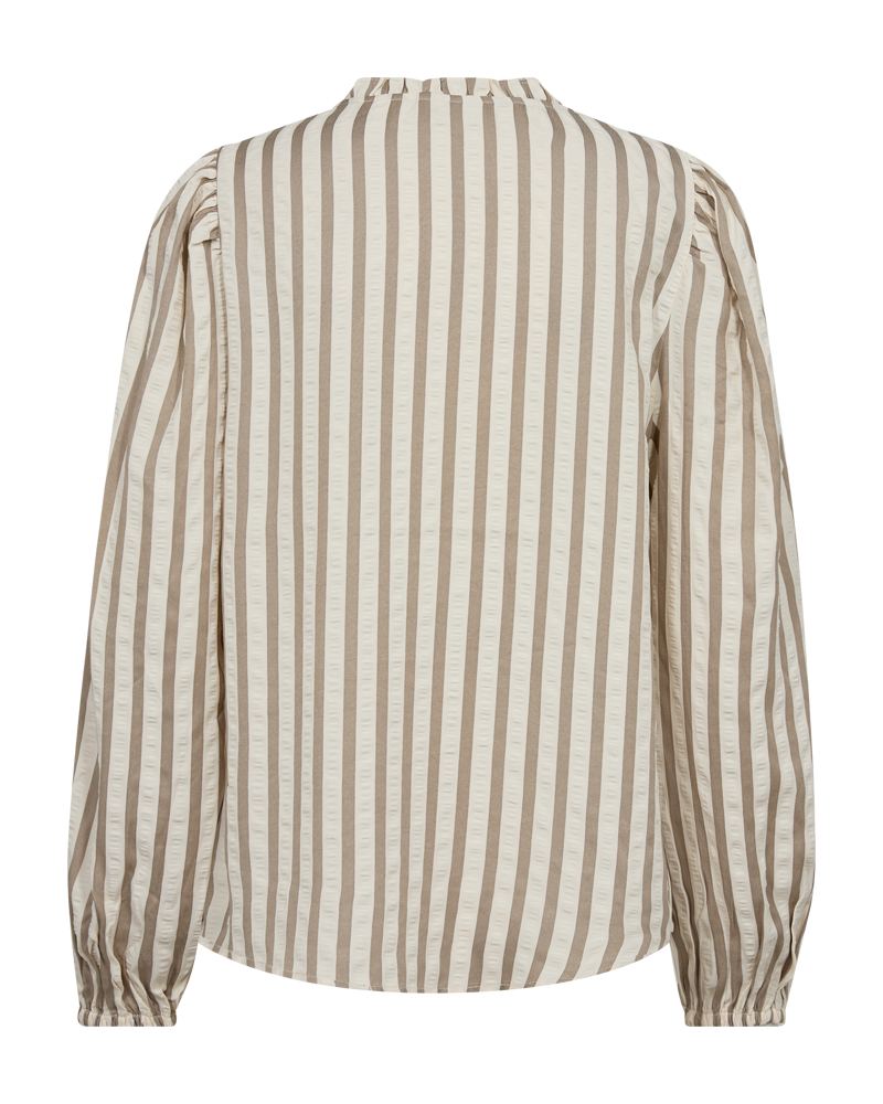 FQNOTO - BLOUSE - BROWN AND WHITE