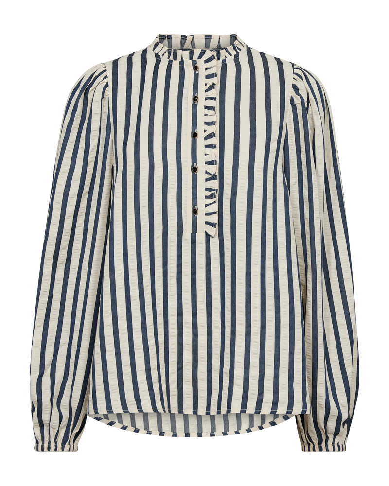 FQNOTO - BLOUSE - BLUE AND WHITE