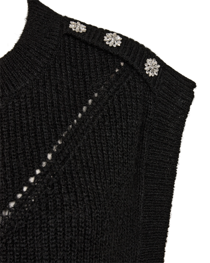 FQRANOLA - WAISTCOAT - BLACK