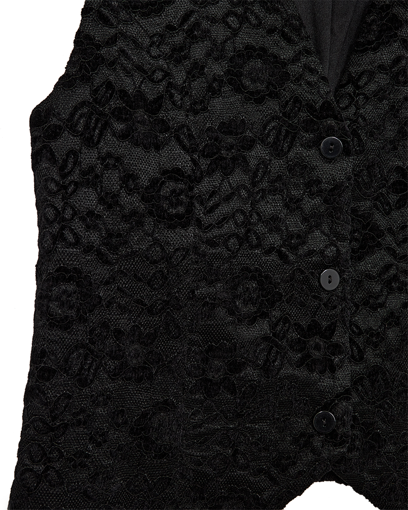 FQGRY - WAISTCOAT - BLACK