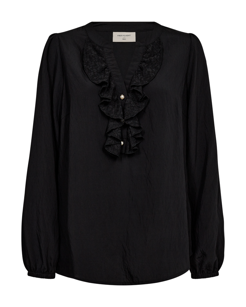 FQGRULY - BLOUSE - BLACK