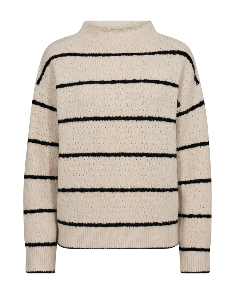 FQHARA - PULLOVER - WHITE AND BLACK