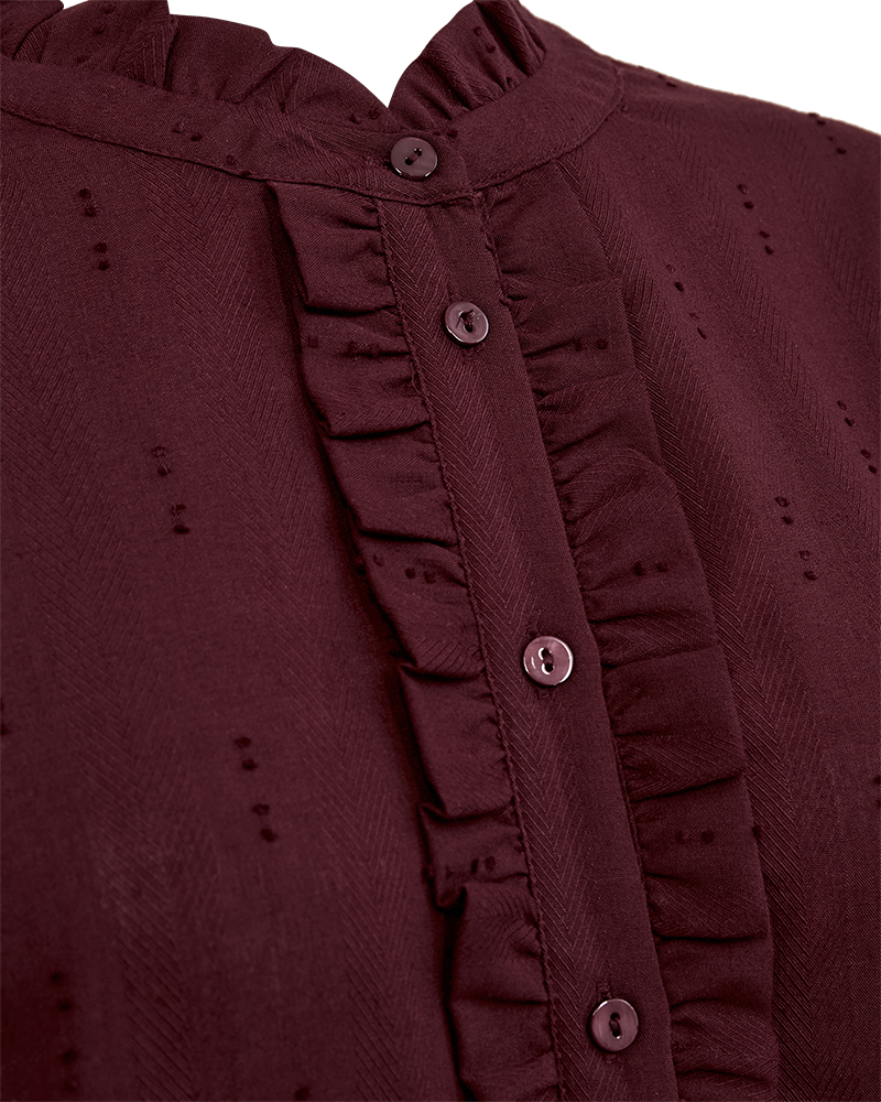 Fqraya - shirt - bordeaux