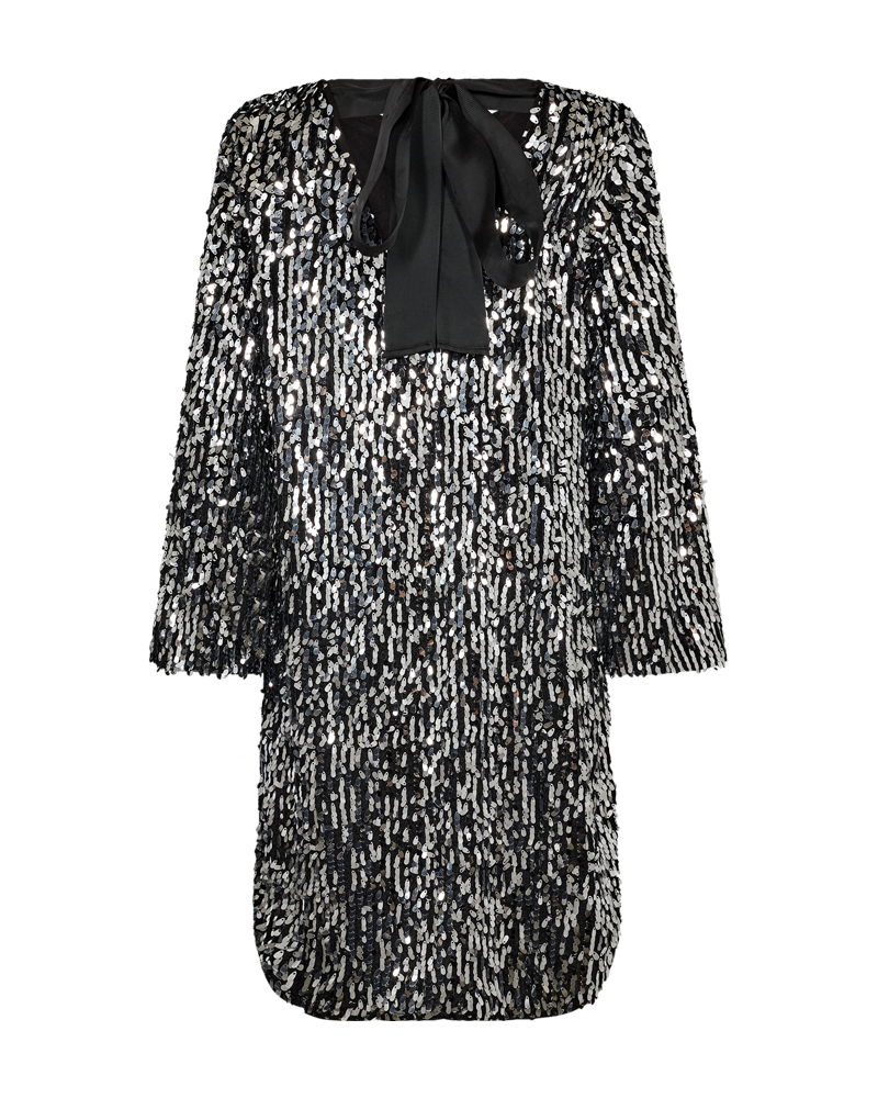FQEVE - DRESS - GREY AND BLACK