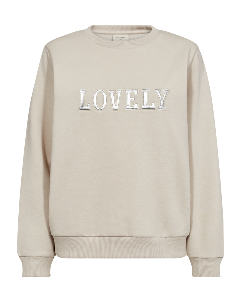 FQKAMELA - PULLOVER - GREY AND WHITE