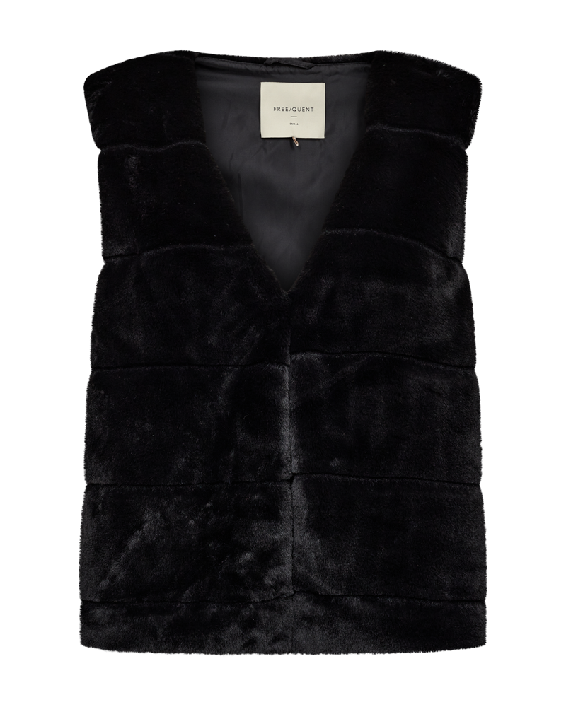 FQFOXY - WAISTCOAT - BLACK