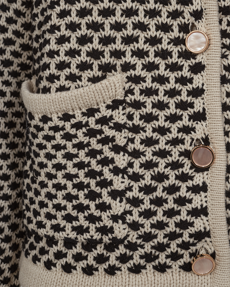 FQCOTLA - CARDIGAN - BEIGE