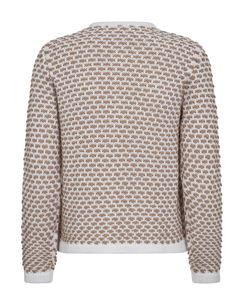 FQCOTLA - CARDIGAN - BEIGE,WHITE