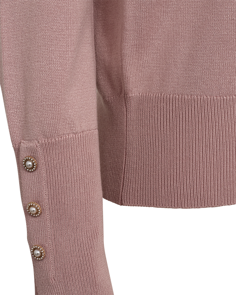 FQKATIE - CARDIGAN - ROSE