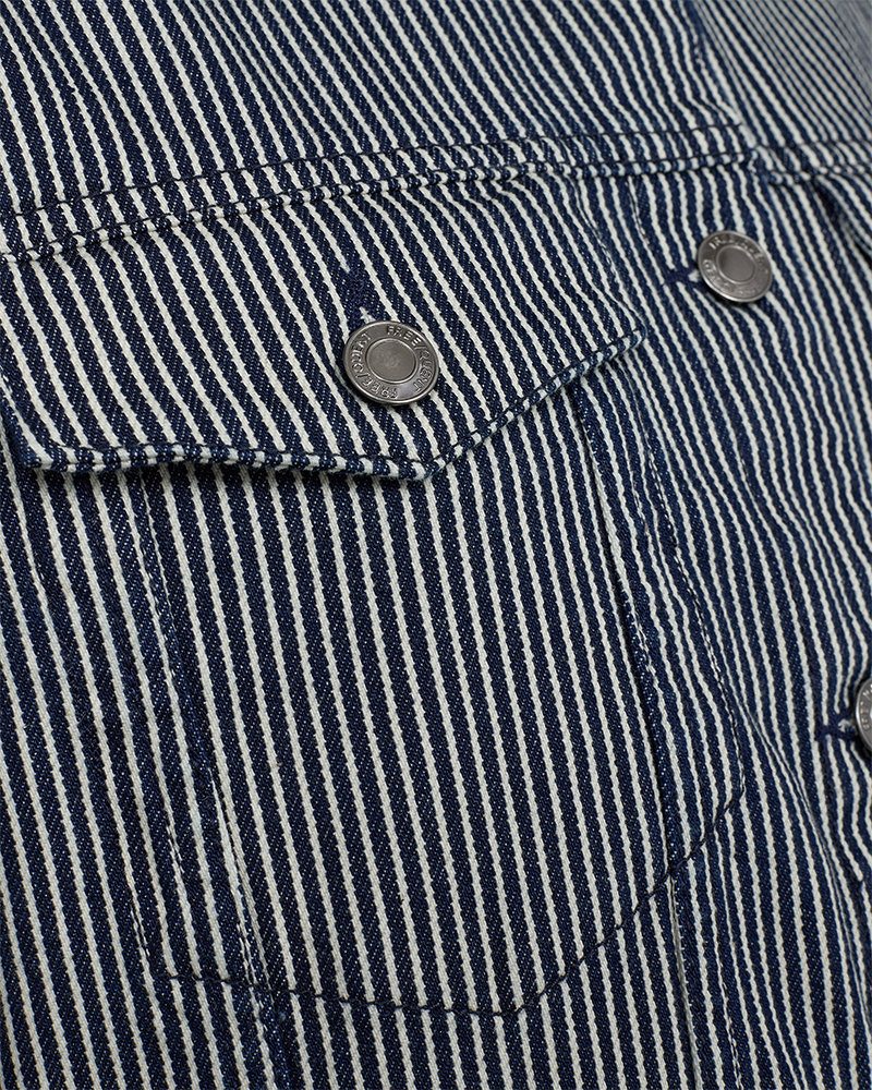 FQMELLY - JACKET - BLUE AND WHITE