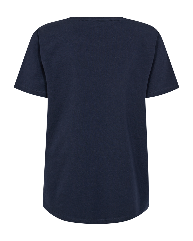 FQFENJAL - T-SHIRT WITH RHINESTONES - BLUE