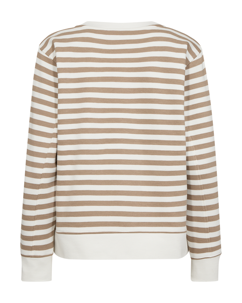 FQFIFFI - PULLOVER - WHITE AND SAND