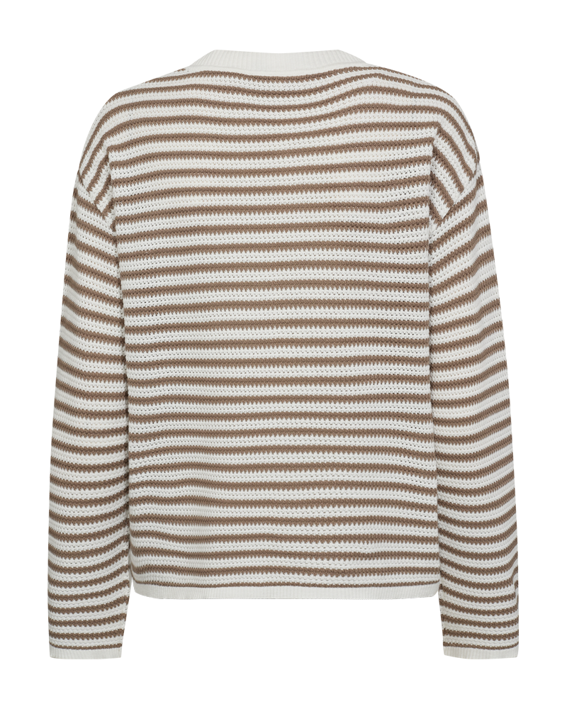 FQDODO - PULLOVER - BEIGE AND WHITE