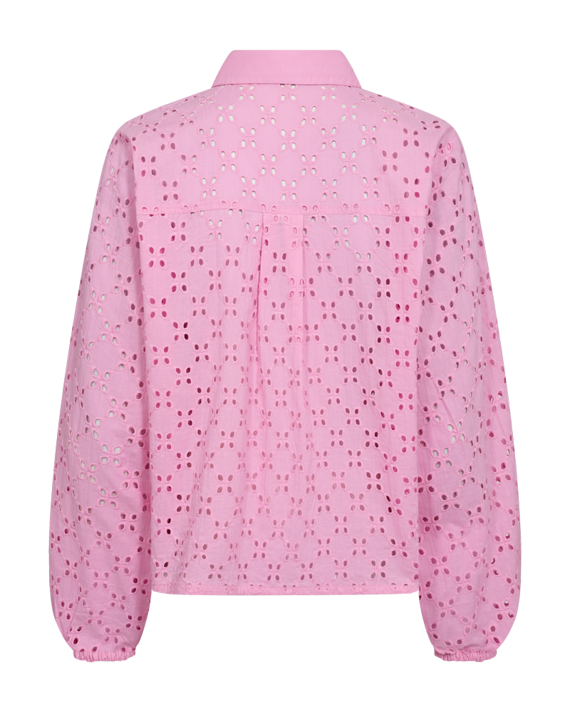 FQISOLDE - SHIRT WITH HOLE PATTERN - ROSE