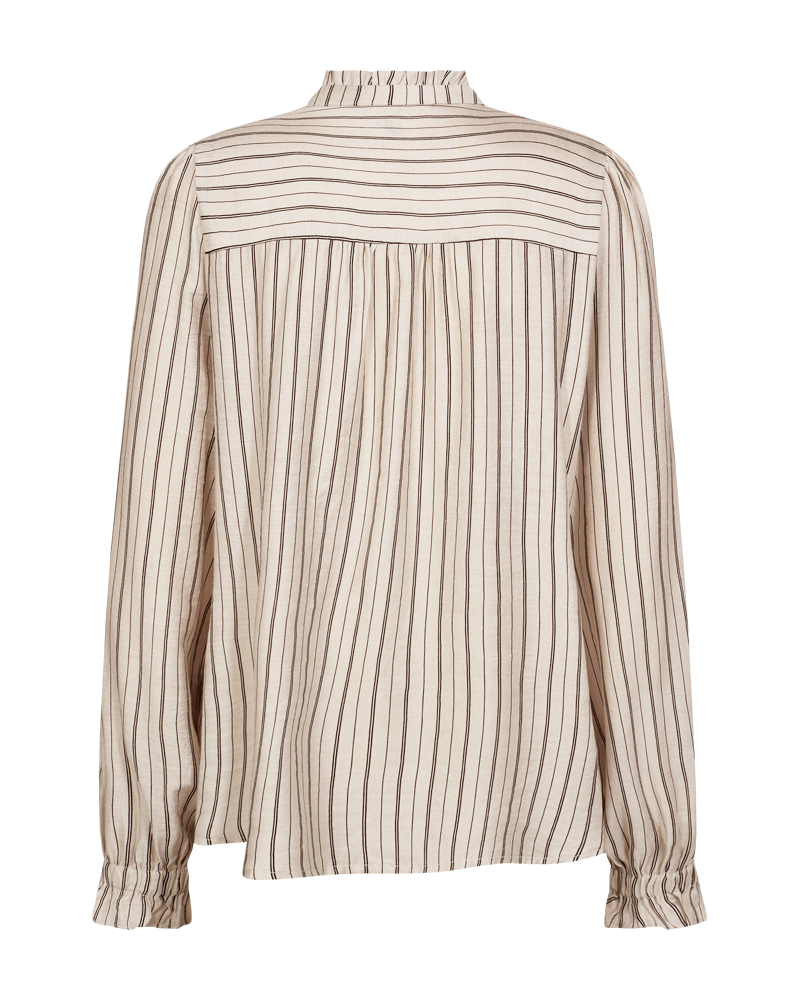 FQONILLA - SHIRT WITH RUFFLES - BEIGE