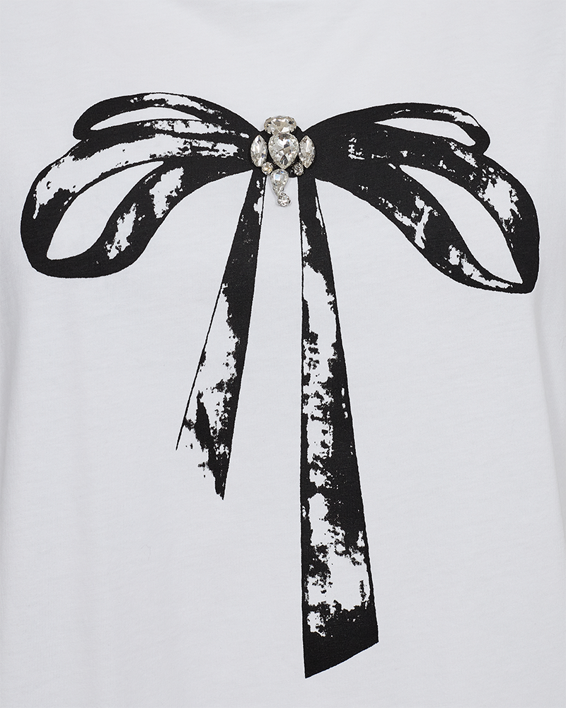 FQFENJAL - T-SHIRT - BLACK AND WHITE