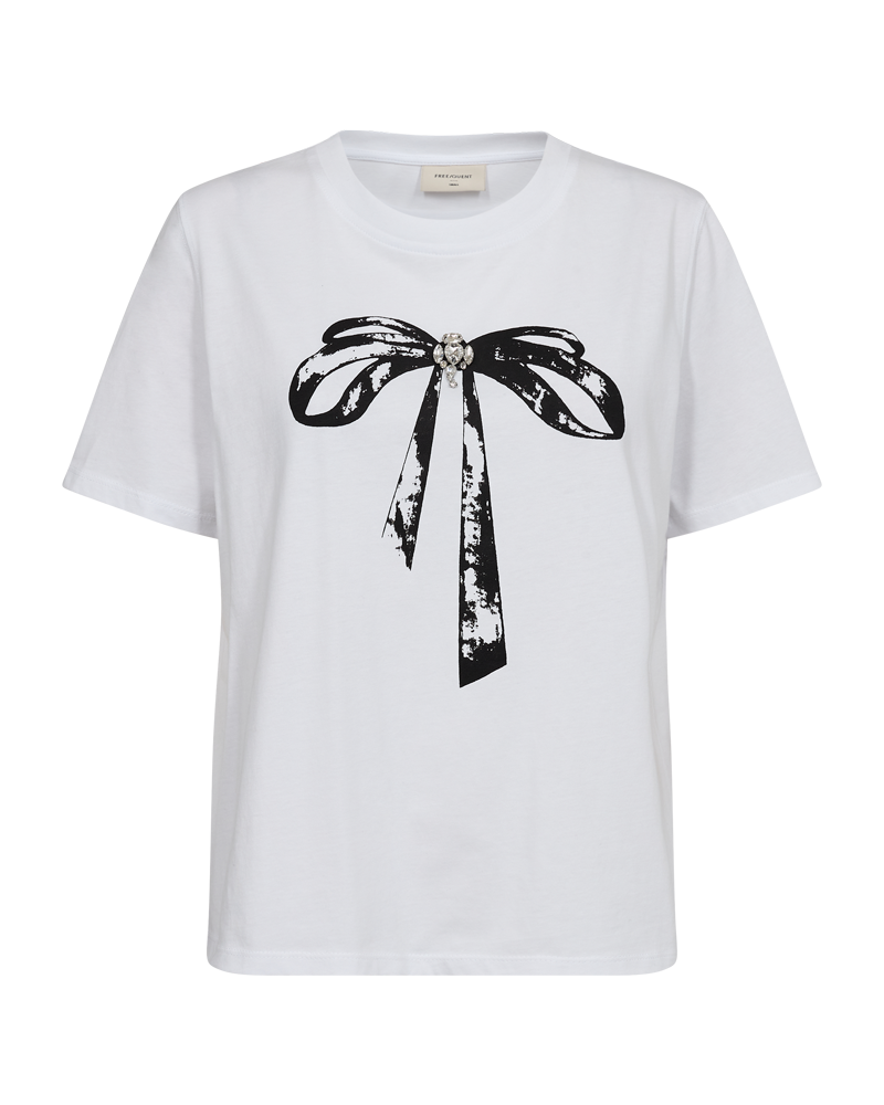 FQFENJAL - T-SHIRT - BLACK AND WHITE