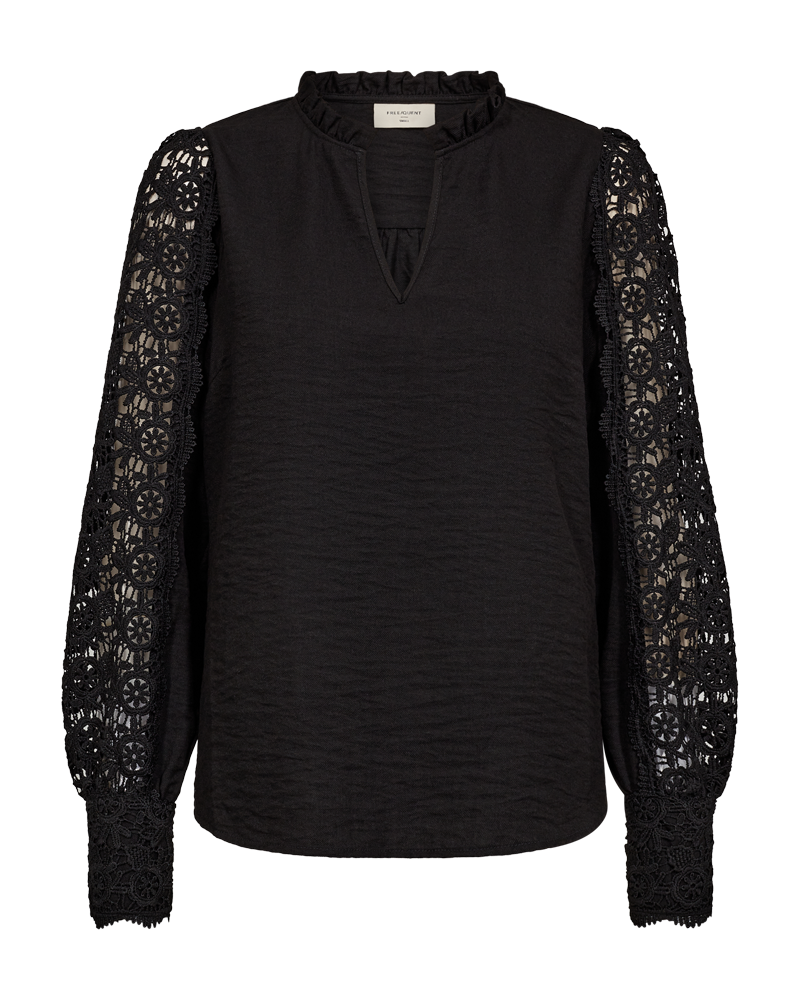 FQESSA - BLOUSE - BLACK