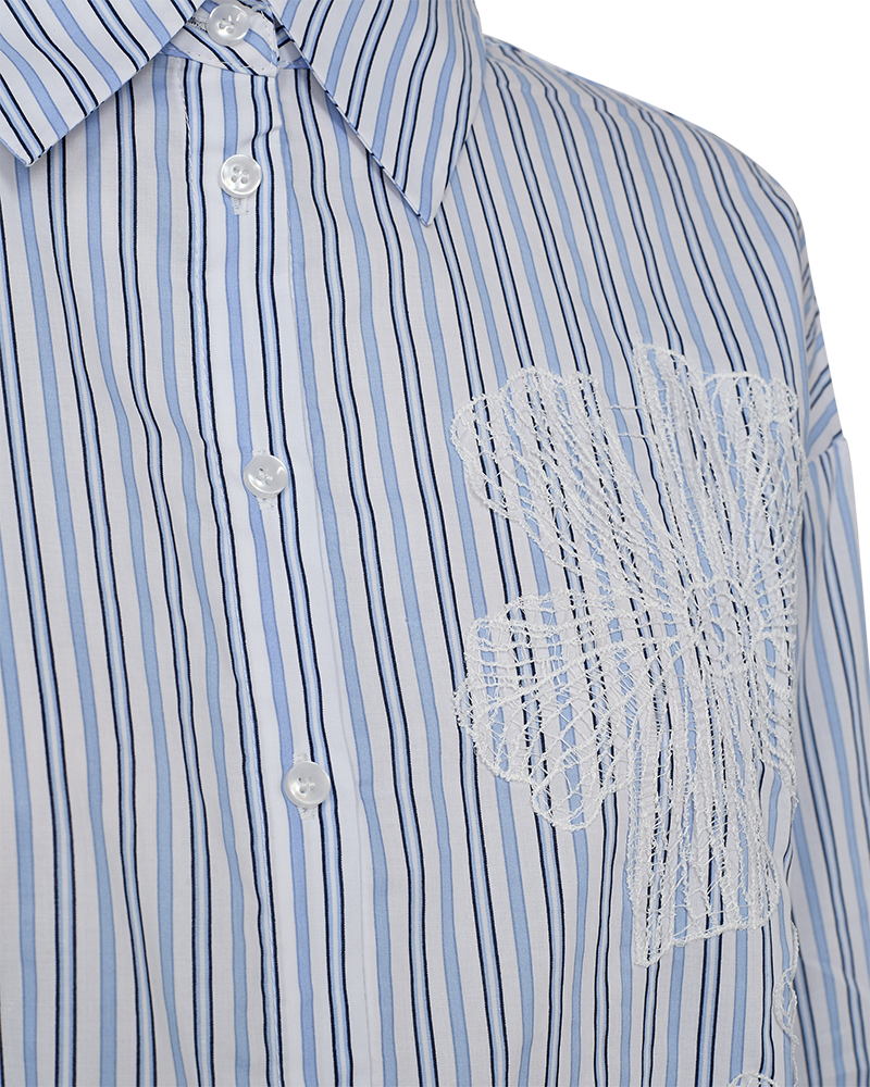 FQCIRENE - SHIRT - BLUE AND WHITE