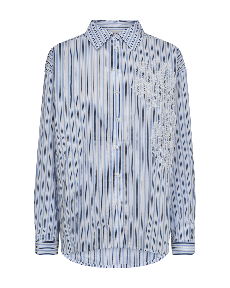 FQCIRENE - SHIRT - BLUE AND WHITE