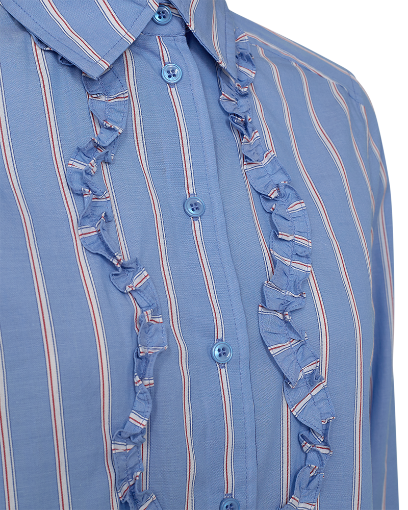 FQSIRANA - SHIRT - BLUE AND WHITE