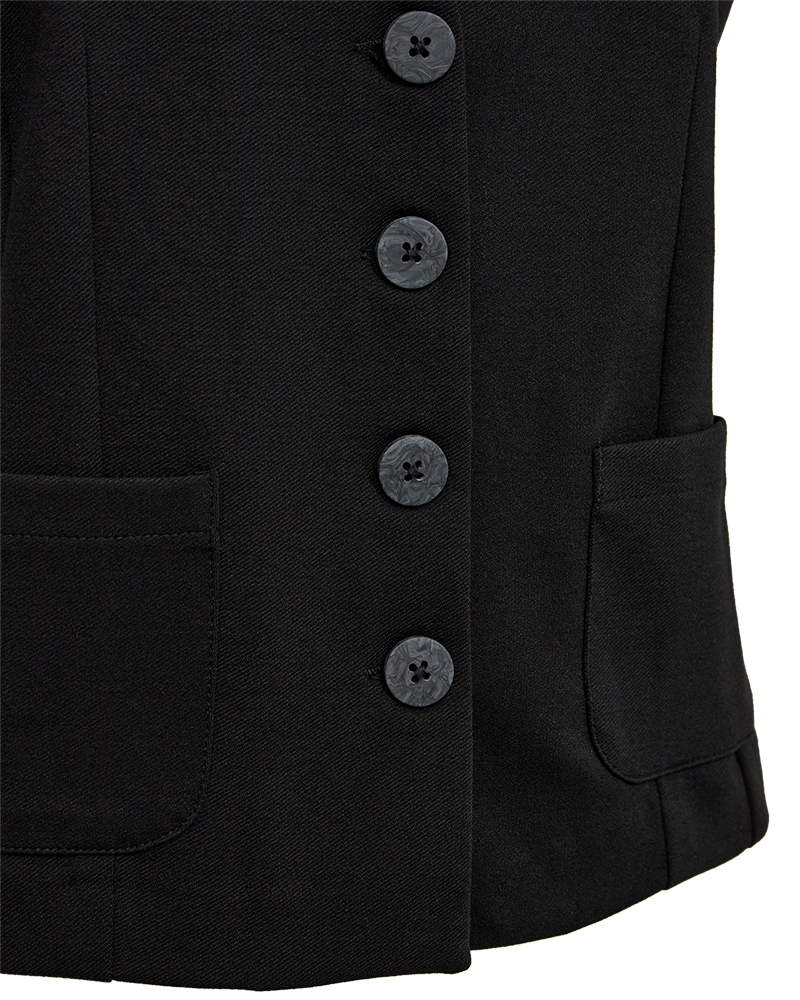 FQNANNI - WAISTCOAT - BLACK