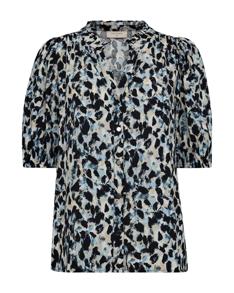 FQADNEY - SHIRT WITH PRINT - BLUE