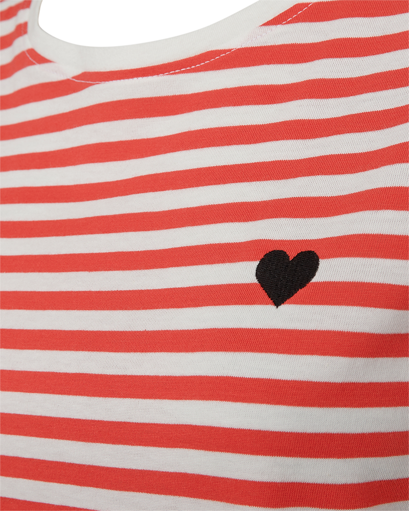 FQMIAN - T-SHIRT - WHITE AND RED
