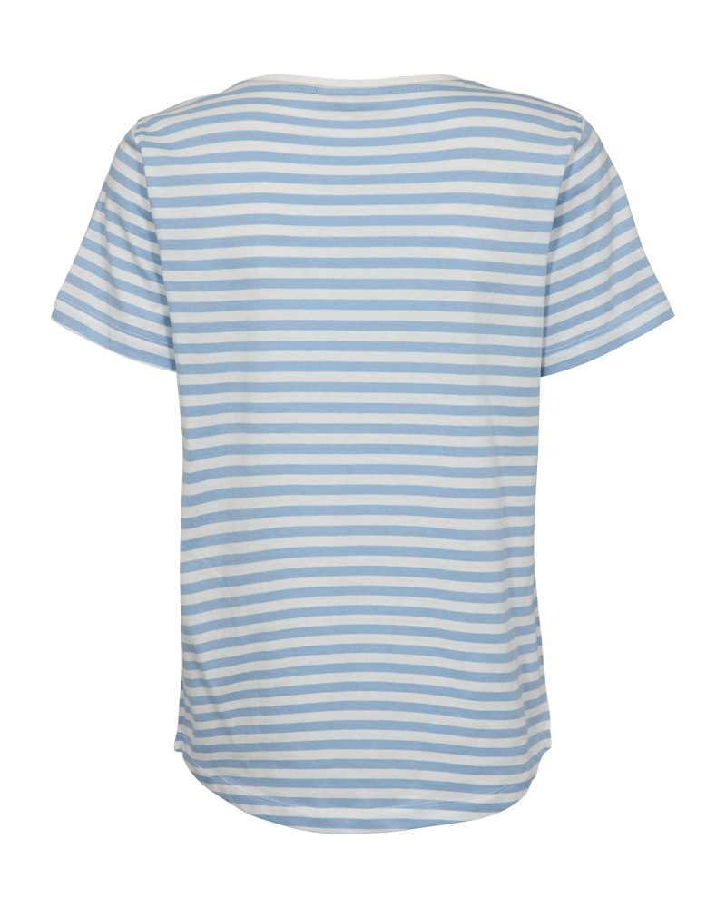 FQMIAN - T-SHIRT - WHITE AND BLUE