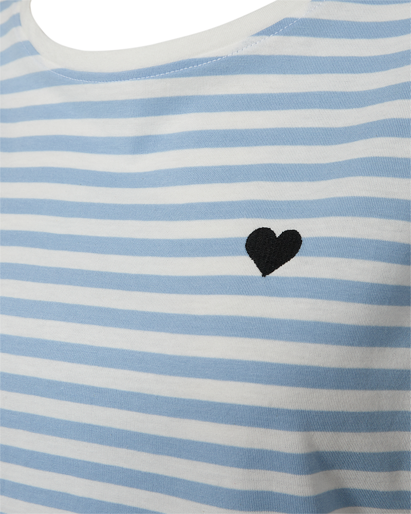 FQMIAN - T-SHIRT - WHITE AND BLUE