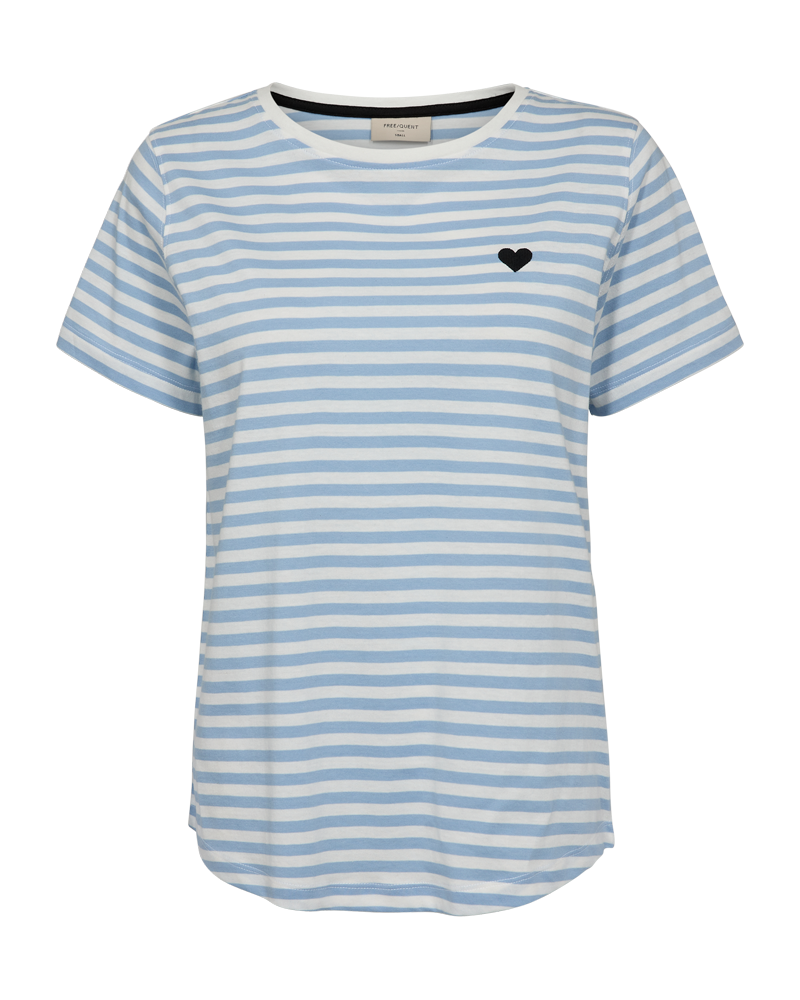 FQMIAN - T-SHIRT - WHITE AND BLUE