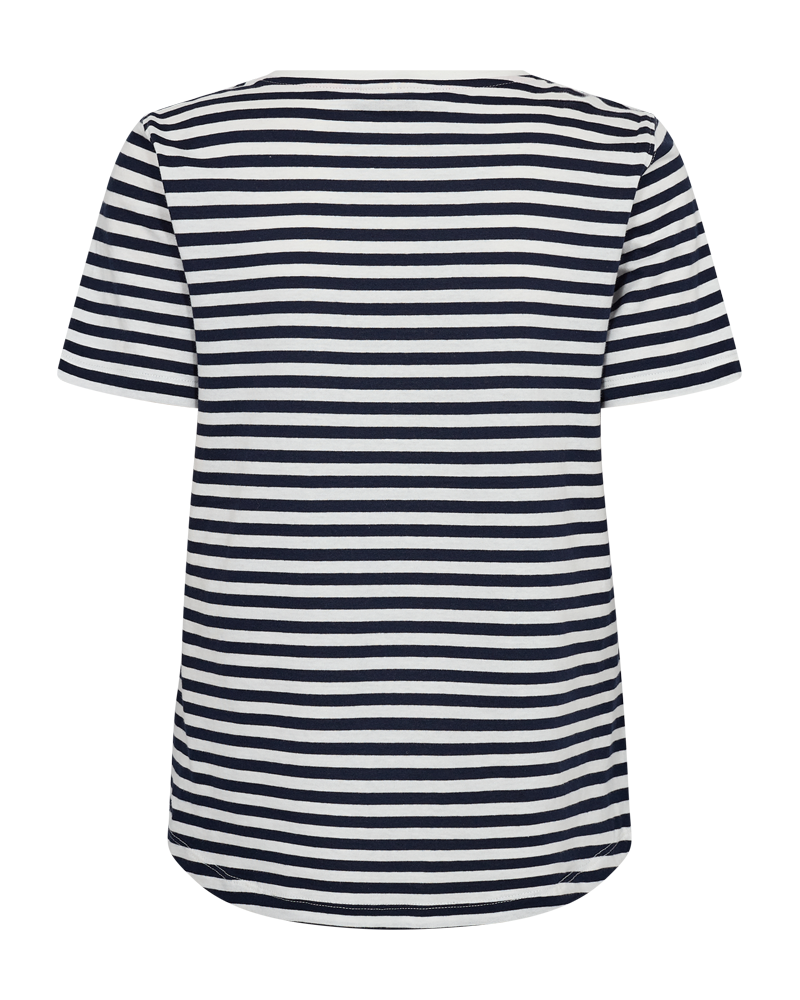 FQMIAN - T-SHIRT - WHITE AND BLUE