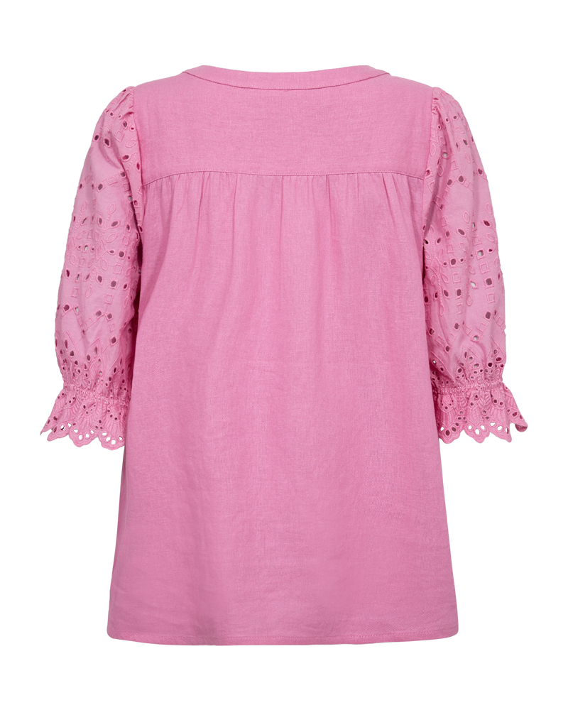 FQLALUNA - SHIRT WITH BRODERIE ANGLAISE - ROSE
