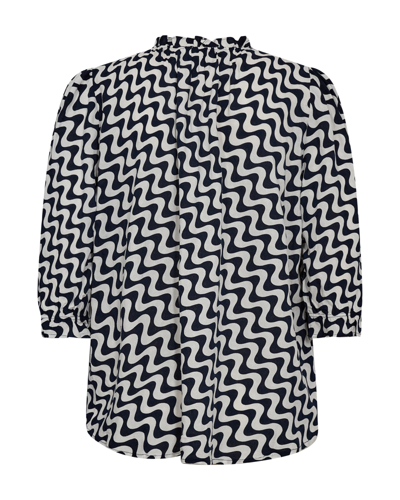 FQADNEY - BLOUSE - WHITE AND BLUE