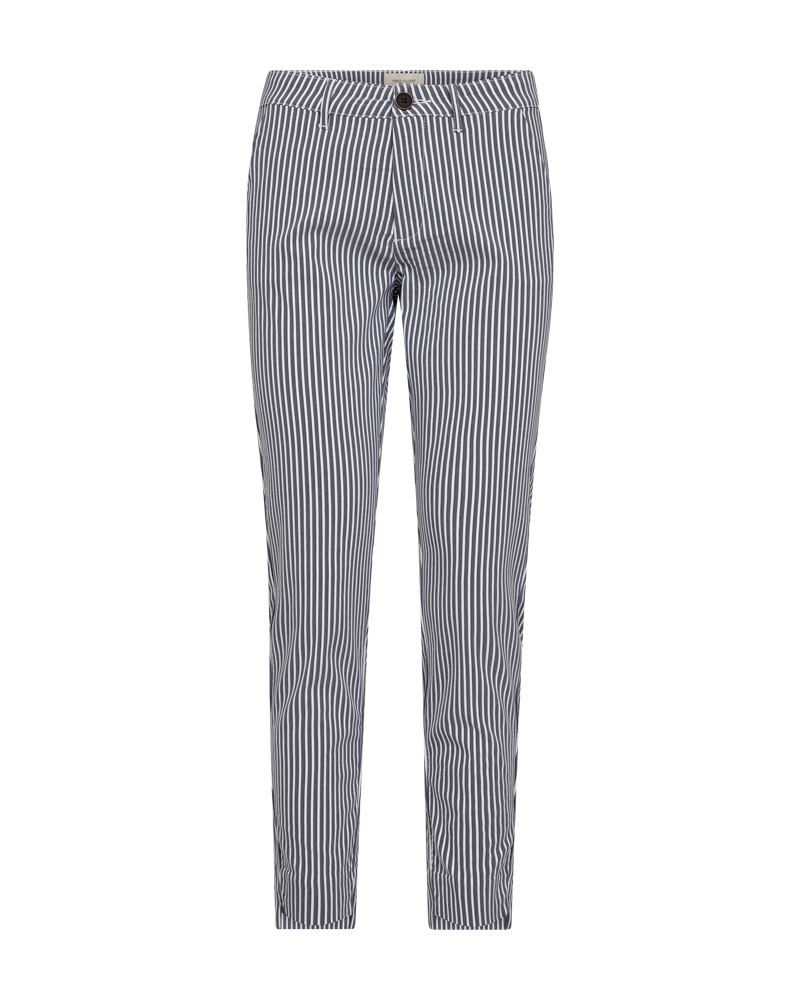 FQREX - STRIPED ANKLE PANTS - BLUE