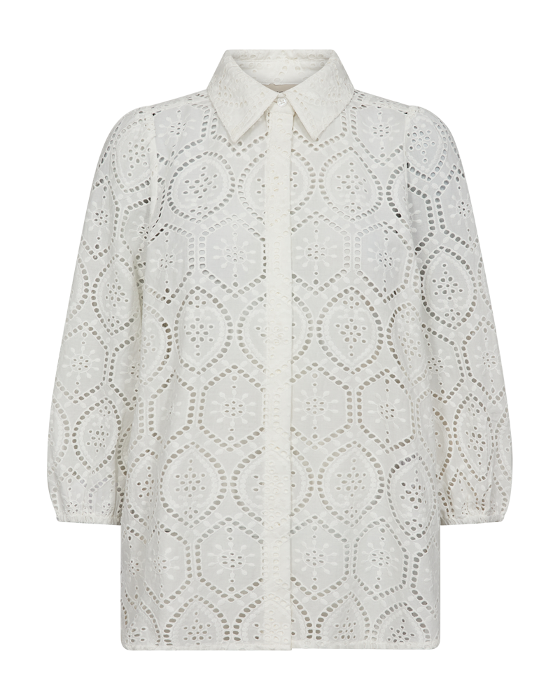 FQAGY - SHIRT WITH EMBROIDERY - WHITE