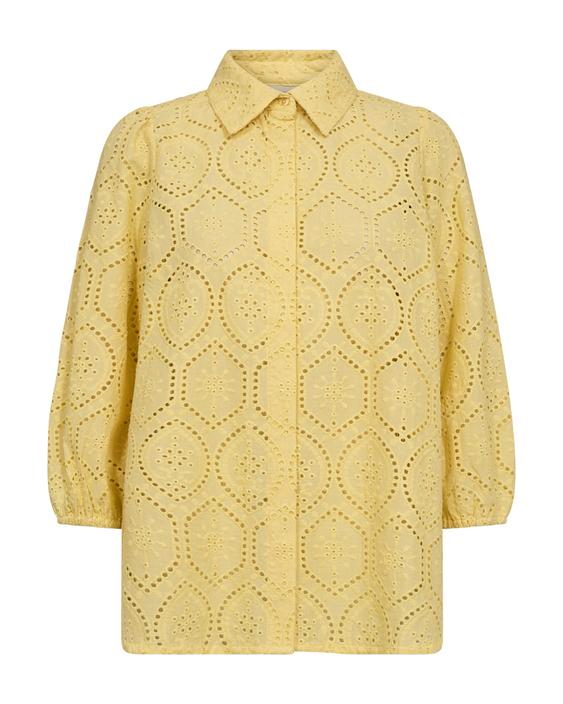 FQAGY - SHIRT WITH EMBROIDERY - YELLOW
