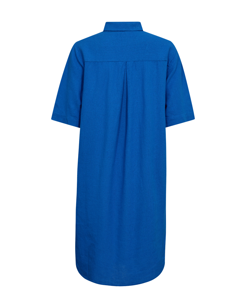 FQLAVA - LINEN SHIRT DRESS - BLUE