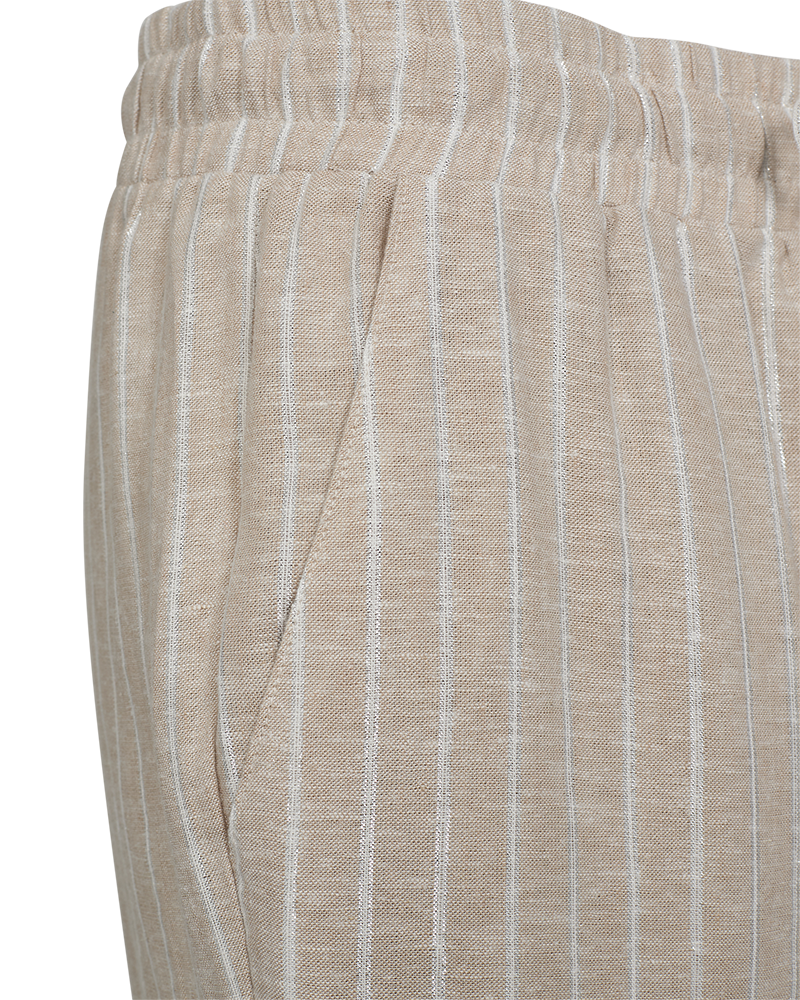 FQLALUX - PANTS - BEIGE AND WHITE