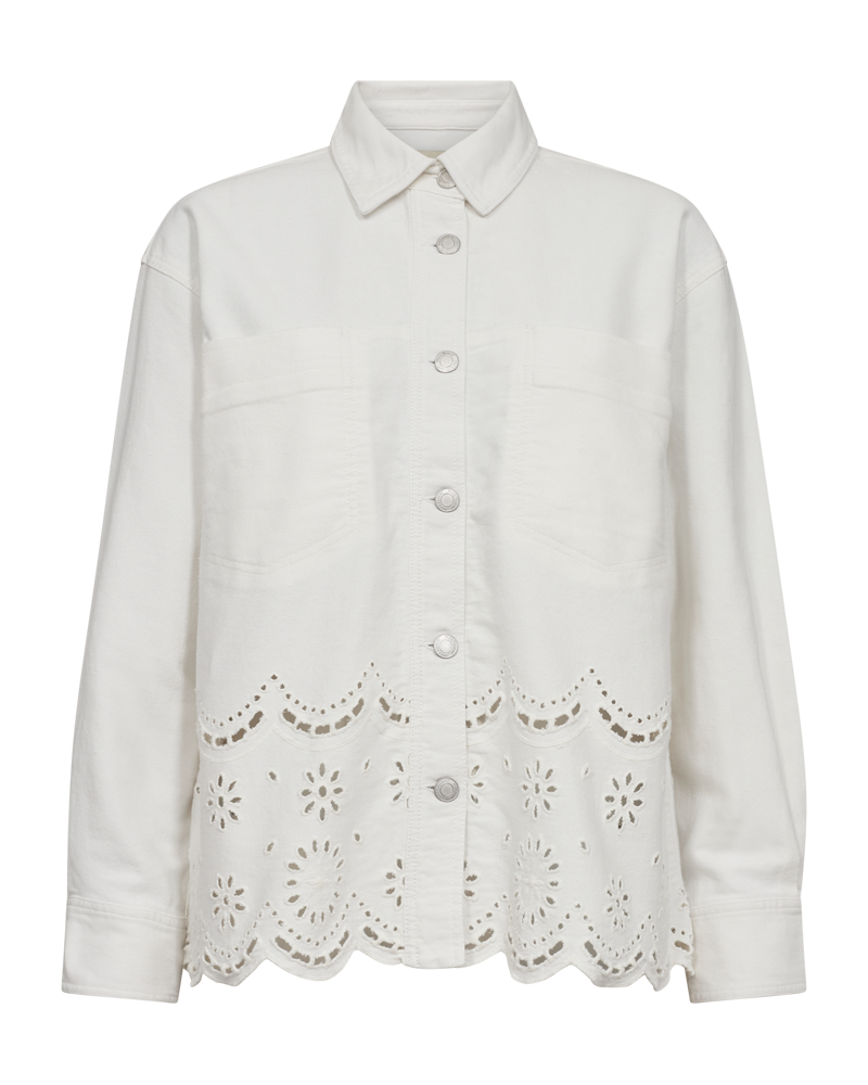 FQTANNI - JACKET WITH EMBROIDERY - WHITE