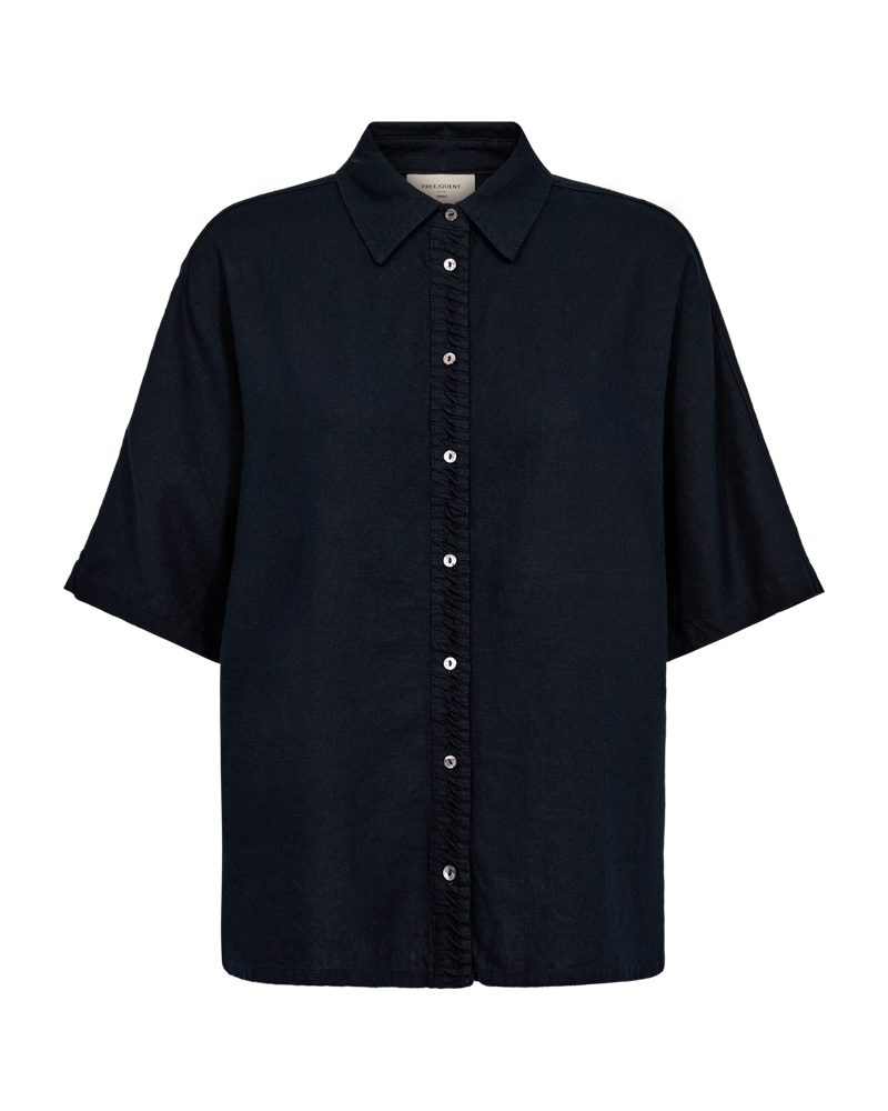 Fqlava - linnen shirt - blauw