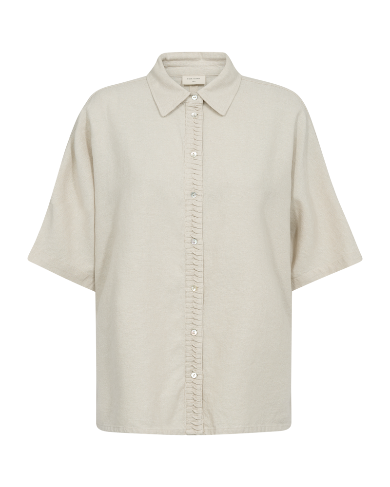 FQLAVA - LINENSHIRT - BEIGE