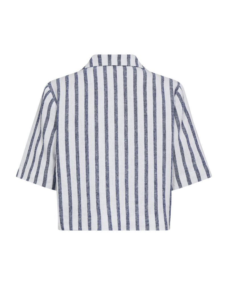 FQLAVISCO - SHORT JACKET - WHITE AND BLUE