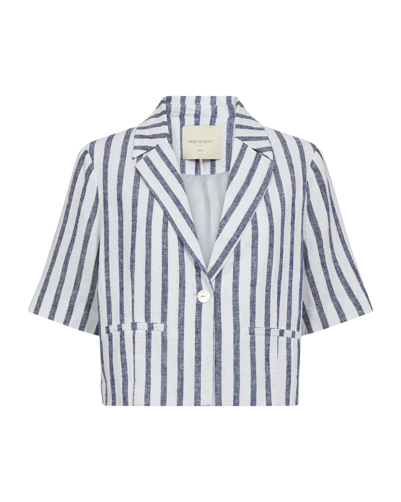 FQLAVISCO - SHORT JACKET - WHITE AND BLUE