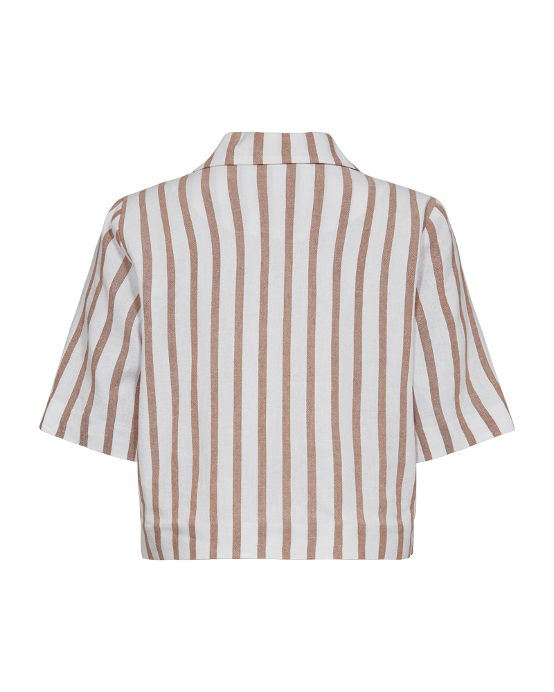 FQLAVISCO - SHORT JACKET - WHITE AND BROWN