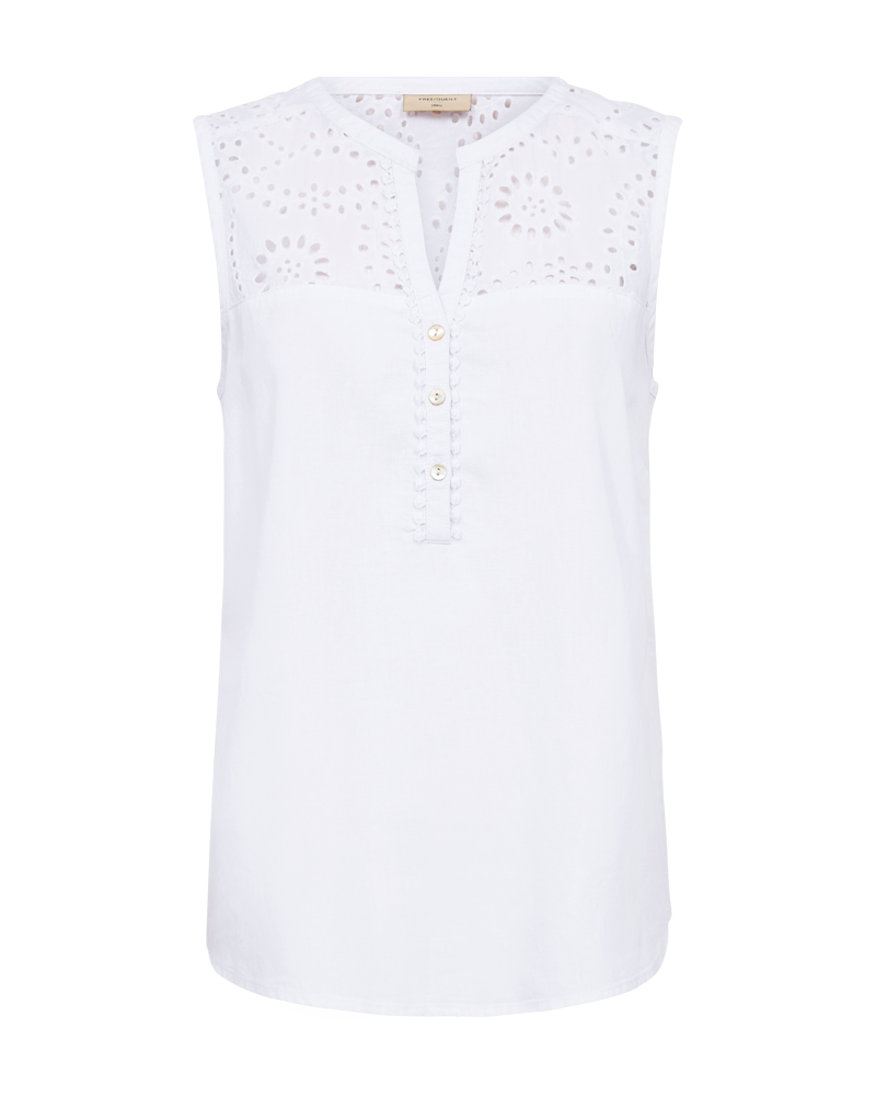 FQLOUIS - BLOUSE WITH LACE - WHITE