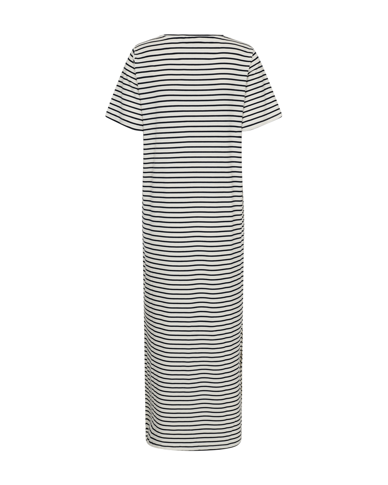 FQZIA - STRIPED DRESS - WHITE AND BLUE
